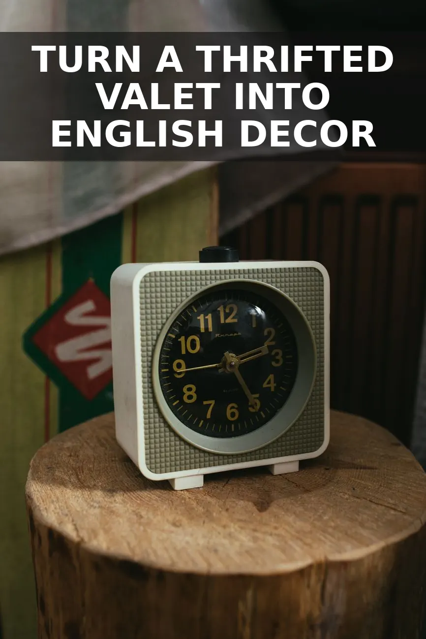 How to Turn an $11 Thrifted Valet Stand into a $440 Vintage English Bedside Valet for $26