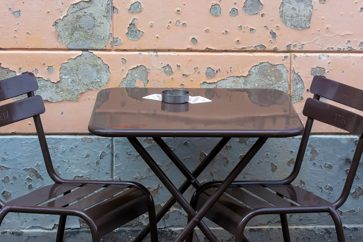 painting metal furniture chalk paint rustic aesthetic