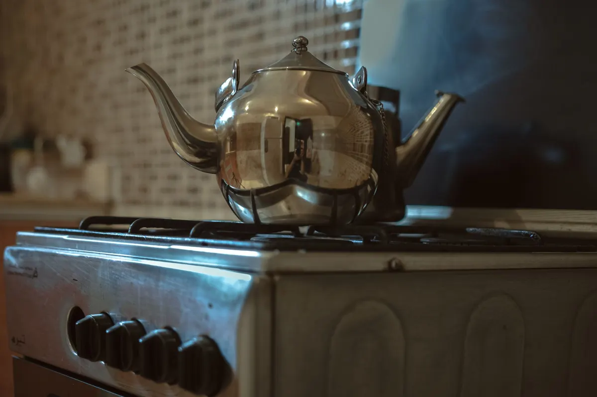 jute twine wrapped kettle handle